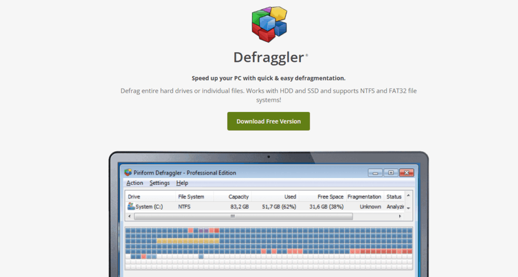 Defraggler 다운로드 스크린샷 1
