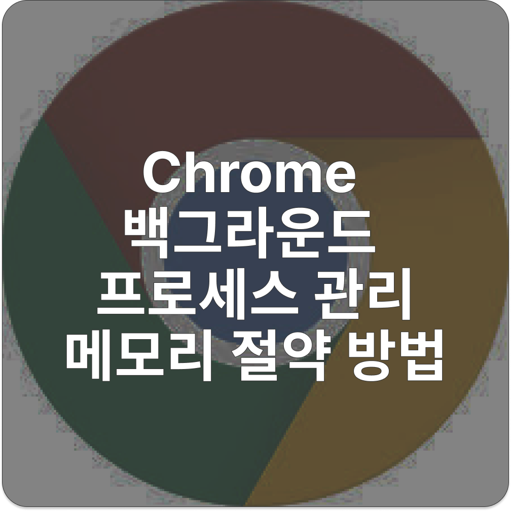 Chrome 백그라운드 프로세스