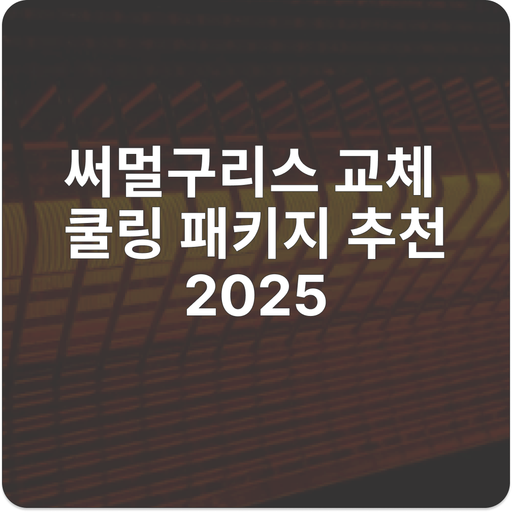 써멀구리스 교체