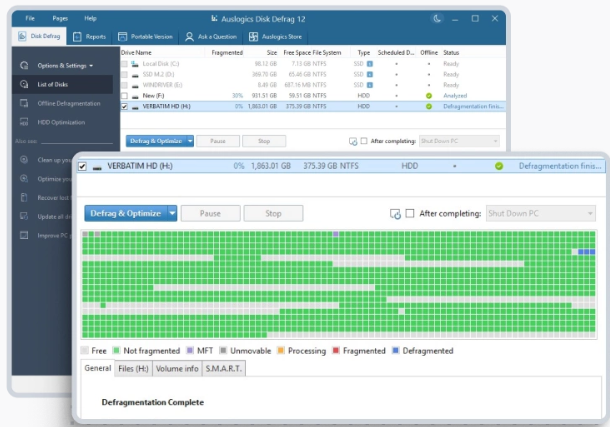 Auslogics Disk Defrag 다운로드