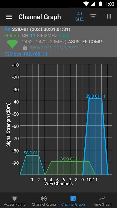 WiFi Analyzer 스크린샷 4