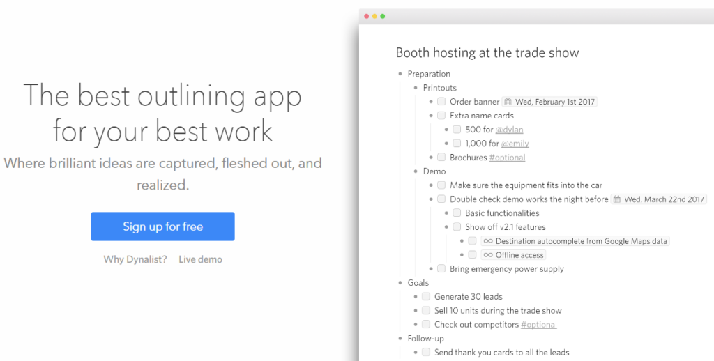 Dynalist 다운로드