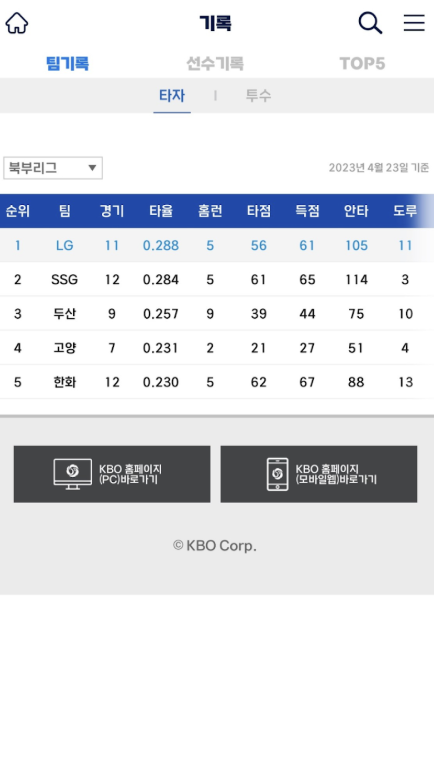 퓨처스리그 다운로드