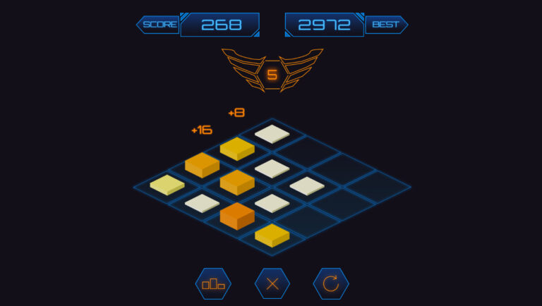 2048: number puzzle game 스크린샷 1